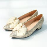 ゴールドグリッター | 4cmヒール ワンピース オフィス パーティー パンプス ☆1024 | LibertyDoll