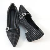 ブラックツイード | 3.5cmヒール ワンピース オフィス パーティー パンプス ☆1028 | LibertyDoll