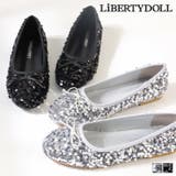 フラット ワンピース オフィス パーティー スパンコールパンプス ☆1030 | LibertyDoll | 詳細画像1