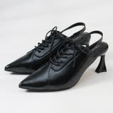 ブラック | 7cmヒール ワンピース オフィス パーティー パンプス ☆1034 | LibertyDoll