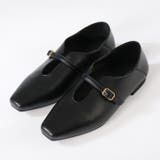 ブラックPU | オフィス フォーマル Uカットベルトスクエア２WAYパンプス ☆1037 | LibertyDoll