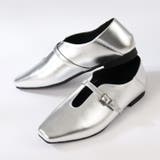 シルバー | オフィス フォーマル Uカットベルトスクエア２WAYパンプス ☆1037 | LibertyDoll