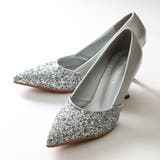 シルバー | 7.5cmヒール ワンピース オフィス パーティー ヒールパンプス ☆1209 | LibertyDoll