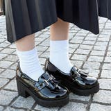 7.5cmチャンキーヒール厚底フリンジビットローファー☆3022 | LibertyDoll | 詳細画像4 
