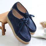 ネイビー | 2.5cmヒール モカシンシューズ ☆3047 | LibertyDoll