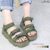 超軽量 5cmソール厚底スポーツサンダル ☆4117 | LibertyDoll | 詳細画像1