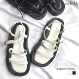 スクエア コードストラップサンダル ☆4124 | LibertyDoll | 詳細画像1