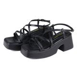 厚底クロスストラップサンダル ☆4154 | LibertyDoll | 詳細画像20