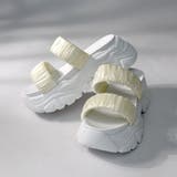 7cmヒール ワンピース パーティー 厚底ギャザーサンダル ☆4187 | LibertyDoll | 詳細画像4 