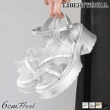 6cmヒール オフィス パーティー セットアップ フリルサンダル ☆4204 | LibertyDoll | 詳細画像1