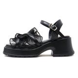 6cmヒール オフィス パーティー セットアップ フリルサンダル ☆4204 | LibertyDoll | 詳細画像8