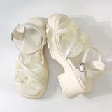 6cmヒール オフィス パーティー セットアップ フリルサンダル ☆4204 | LibertyDoll | 詳細画像2