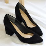 ブラック | 8cmヒールチャンキーヒールパンプス☆5400 | LibertyDoll