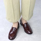 ワイン | 3cmヒールマニッシュコインローファー☆5475 | LibertyDoll