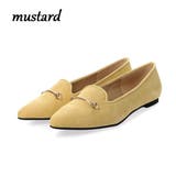 マスタード | ゴールドビットフラットオペラパンプス ☆5485 | LibertyDoll