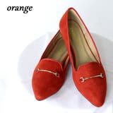 オレンジ | ゴールドビットフラットオペラパンプス ☆5485 | LibertyDoll