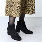 ブラックスエード | 5.5cmヒールダブルジップブーツ☆9025 | LibertyDoll