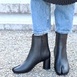 ブラック | 7cm円柱ヒール 歩きやすい 履きやすい | LibertyDoll