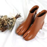 キャメル | 7cm円柱ヒール 歩きやすい 履きやすい | LibertyDoll