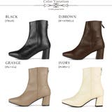 スクエアトゥヒールブーツ ☆9044 | LibertyDoll | 詳細画像9