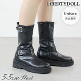 5cmヒール 韓国ファッション ストリート | LibertyDoll | 詳細画像1 