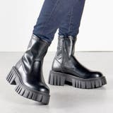 5.5cmヒール 厚底デザインソールストレッチブーツ ☆9135 | LibertyDoll | 詳細画像2 