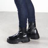 5.5cmヒール 厚底デザインソールストレッチブーツ ☆9135 | LibertyDoll | 詳細画像3 