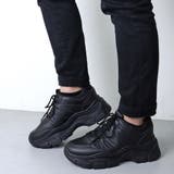 オールブラック | 軽量厚底ダッドスニーカー《約6.5cmソール》 ☆1545 | LibertyDoll
