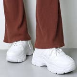 ホワイト | 軽量厚底ダッドスニーカー《約6.5cmソール》 ☆1545 | LibertyDoll