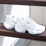 ホワイト | 厚底モードスニーカー《約6.5cmソール》☆1558 | LibertyDoll