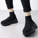 オールブラック | 軽量ストレッチニットブーツ ☆1572 | LibertyDoll
