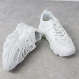 ホワイト | 4.5cm厚底メッシュダッドスニーカー ☆1578 | LibertyDoll