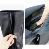 10.5cmヒール スクエアトゥ厚底ストレッチロングブーツ ☆1585 | LibertyDoll | 詳細画像2