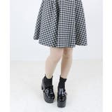 ブラックエナメル | 厚底ビジューバックルローファー155-1595 | LibertyDoll