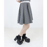ブラックエナメル | 厚底パールビジューローファー155-1596 | LibertyDoll