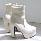 アイボリー | 13.5cmヒール 韓国ファッション ワンピース ショートブーツ ☆1621 | LibertyDoll