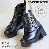 7.5cmヒール 厚底3ベルトブーツ ☆1639 | LibertyDoll | 詳細画像1 