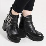 7.5cmヒール 厚底3ベルトブーツ ☆1639 | LibertyDoll | 詳細画像4 