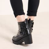 7.5cmヒール 厚底3ベルトブーツ ☆1639 | LibertyDoll | 詳細画像8 