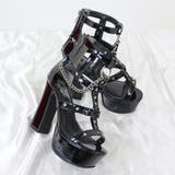 ブラックエナメル | 12cmヒール ワンピース 韓国ファッション | LibertyDoll