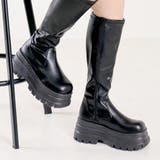 7.5cmヒール ボリュームストレッチロングブーツ ☆1669 | LibertyDoll | 詳細画像4