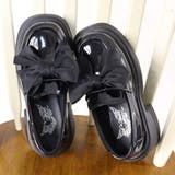 ブラックエナメル | 8cmヒール ワンピース 韓国ファッション リボンローファー ☆1698 | LibertyDoll