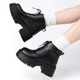 7cmヒール オフィス カジュアル 厚底ブーツ ☆1902 | LibertyDoll | 詳細画像4 