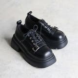 ブラック | 6cmヒール ワンピース パーティー 厚底レースアップシューズ ☆1908 | LibertyDoll