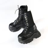 9.5cmヒール 厚底9ホールレースアップニットブーツ ☆1914 | LibertyDoll | 詳細画像4 