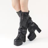 10cmヒール ワンピース オフィス 厚底カバーブーツ ☆2200 | LibertyDoll | 詳細画像3