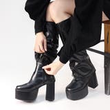 10cmヒール ワンピース オフィス 厚底カバーブーツ ☆2200 | LibertyDoll | 詳細画像4