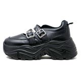 オフィス カジュアル セットアップ 軽量厚底ダブルベルトスニーカー ☆2233 | LibertyDoll | 詳細画像8 