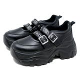 オフィス カジュアル セットアップ 軽量厚底ダブルベルトスニーカー ☆2233 | LibertyDoll | 詳細画像11 