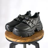 オフィス カジュアル セットアップ 軽量厚底ダブルベルトスニーカー ☆2233 | LibertyDoll | 詳細画像5 